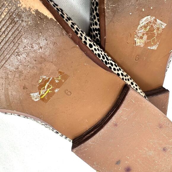 Madewell The Frances Loafer Mule in Spotted Calf Hair Women’s Size 6 - Picture 9 of 10
